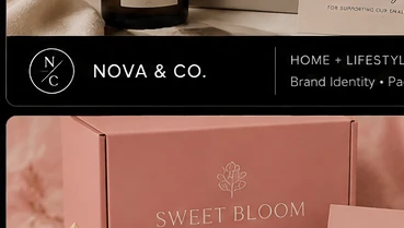 Sweet Bloom Bakery hero imagery